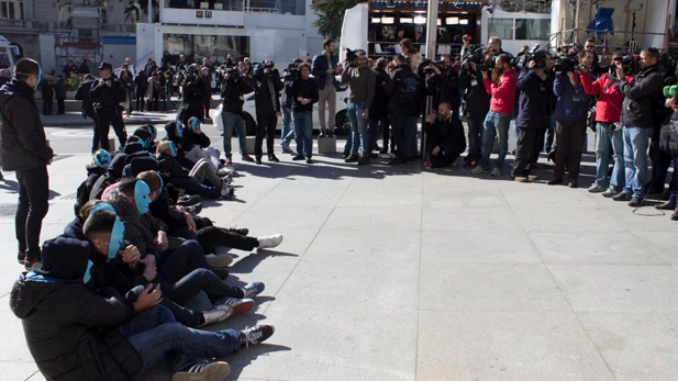 Protesta a las puertas del Congreso Protesta a las puertas del Congreso
