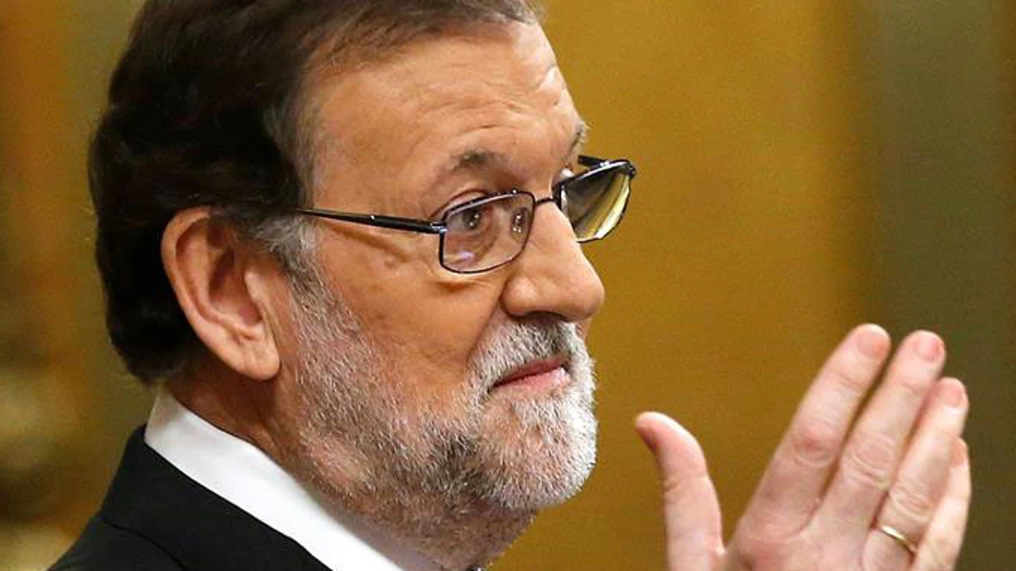 Mariano Rajoy, durante la sesión de investidura de Pedro Sánchez Mariano Rajoy, durante la sesión de investidura de Pedro Sánchez