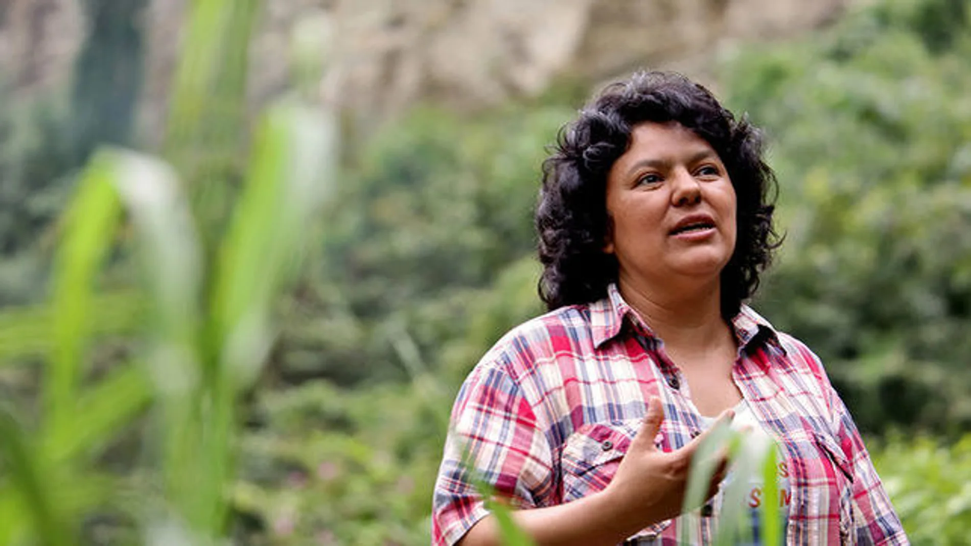 Berta Cáceres, dirigente indígena