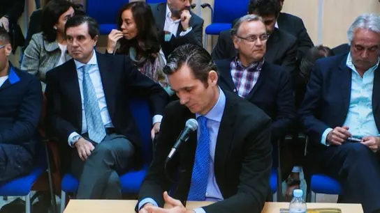 Iñaki Urdangarin, durante la tercera jornada de declaración Iñaki Urdangarin, durante la tercera jornada de declaración