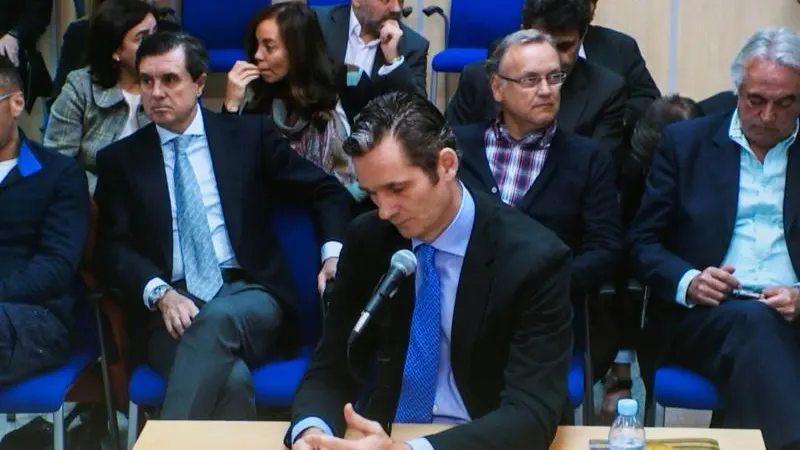 I&ntilde;aki Urdangarin, durante la tercera jornada de declaraci&oacute;n