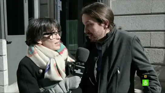 Pablo Iglesias con Thais Villas Pablo Iglesias con Thais Villas