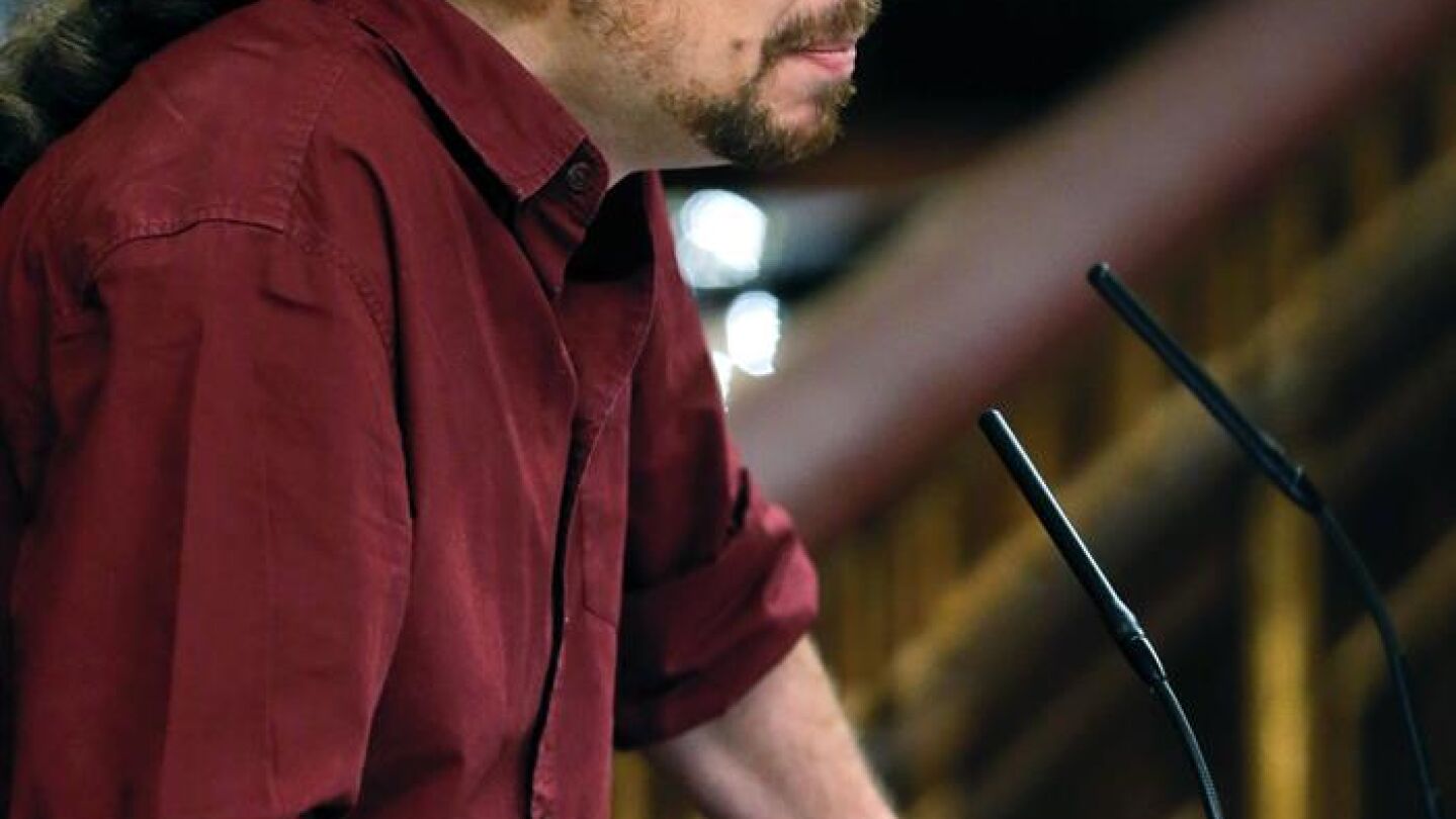 Pablo Iglesias, l&iacute;der de Podemos