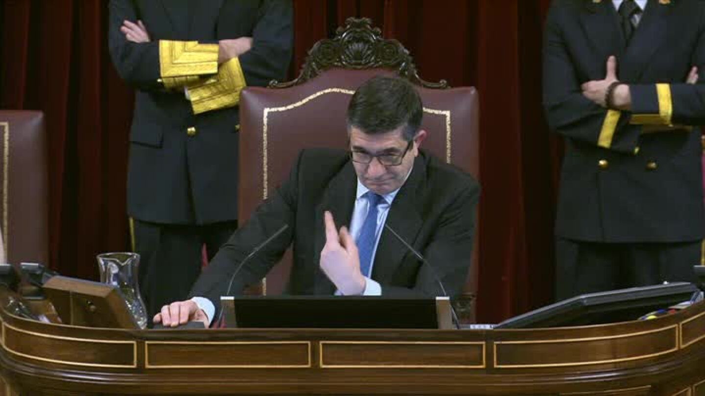 El presidente del Congreso, Patxi l&oacute;pez