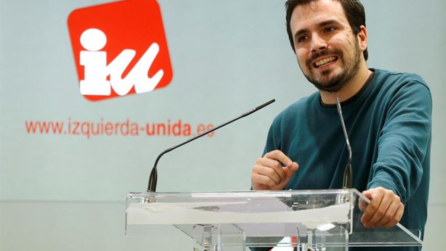 El l&iacute;der de Izquierda Unida, Alberto Garz&oacute;n