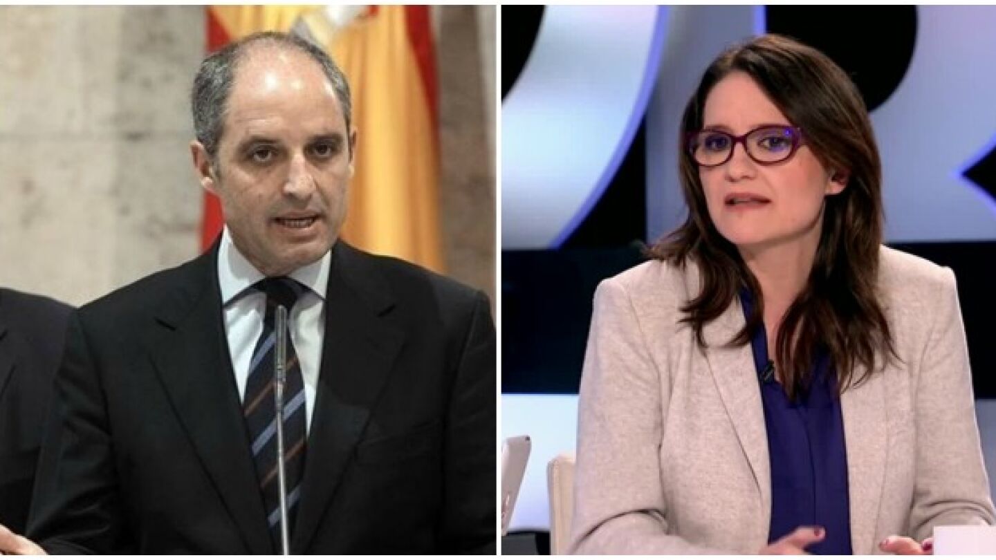 Francisco Camps y M&oacute;nica Oltra