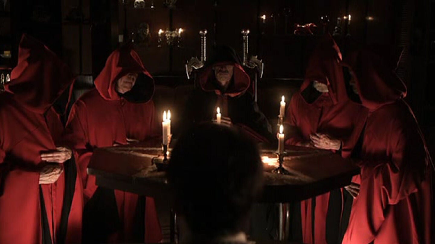 Imagen de un ritual sat&aacute;nico