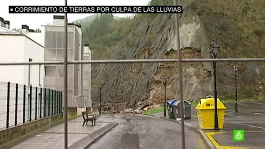 Corrimiento de tierras en Ondarroa