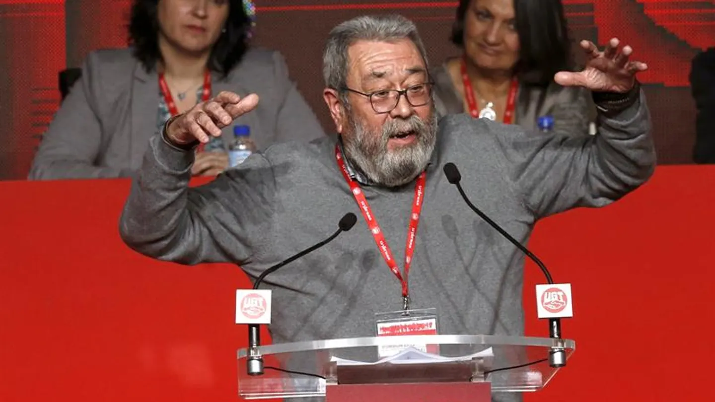 Cándido Méndez en su despedida de la UGT Cándido Méndez en su despedida de la UGT