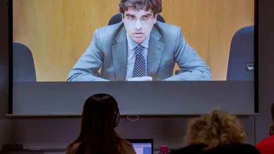 El asesor contable del grupo Nóos Luis Tejeiro, durante su declaración El asesor contable del grupo Nóos Luis Tejeiro, durante su declaración