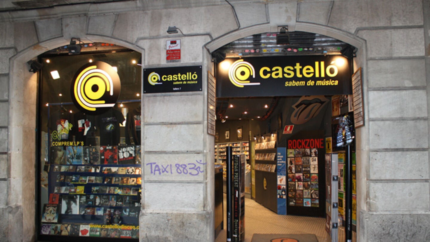 Fachada de la tienda Discos Castell&oacute;