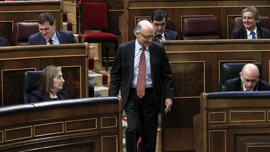 Cristobal Montoro en el Congreso Cristobal Montoro en el Congreso