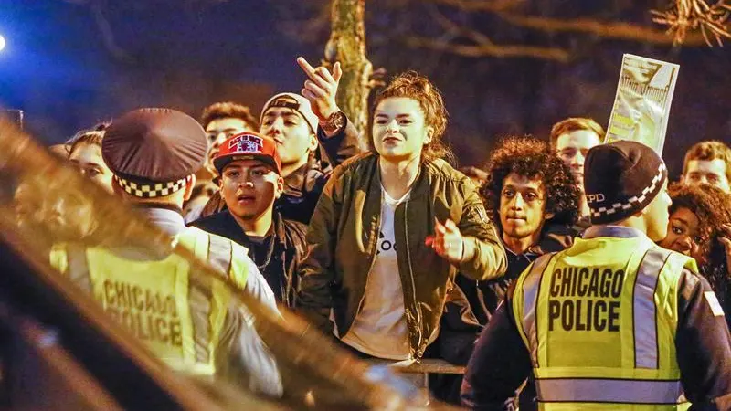 Detractores de Trump se manifestaron en Chicago Detractores de Trump se manifestaron en Chicago