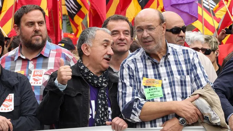 El secretario general de UGT en Cataluña, Josep Maria Álvarez