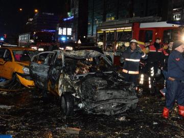 Coche bomba del atentado en Ankara Coche bomba del atentado en Ankara