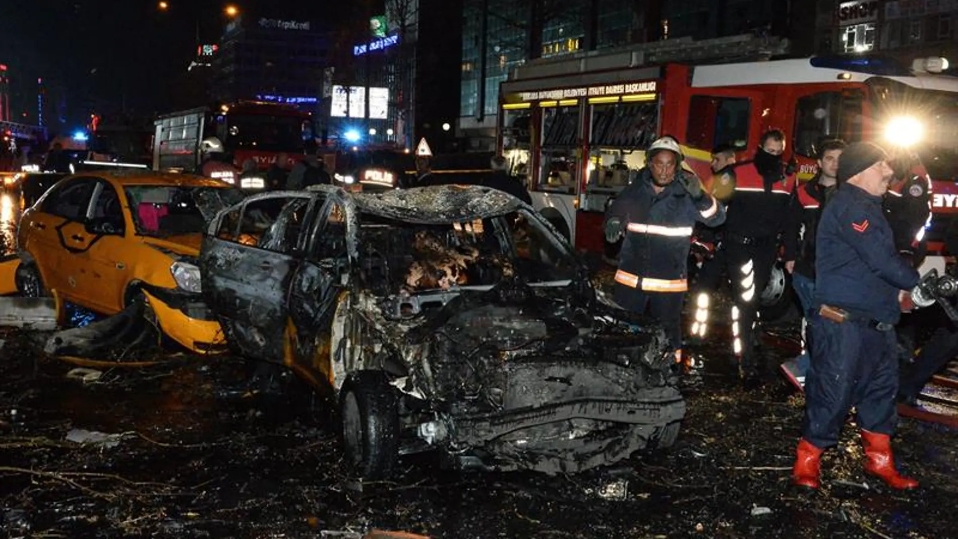 Coche bomba del atentado en Ankara