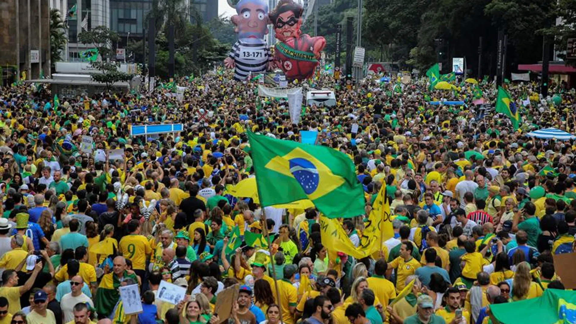 Protestas en Sao Paulo