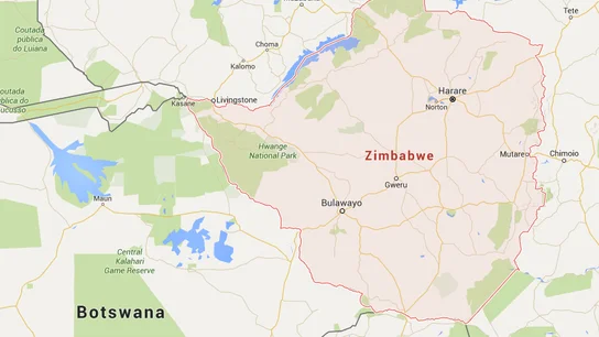 Localización de Zimbawe Localización de Zimbawe