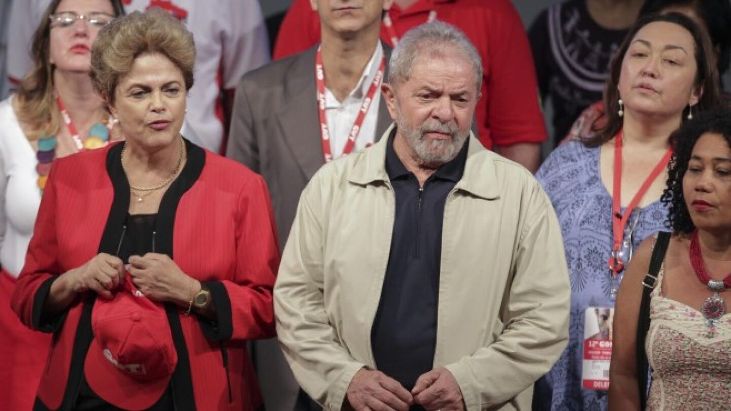 La expresidenta brasile&ntilde;a, Dilma Rousseff y el expresidente Luiz In&aacute;cio Lula da Silva