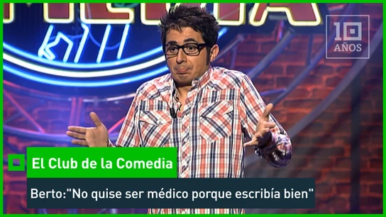 2014. Berto Romero: "No pude ser farmaceutico porque leía bien" Berto Romero nos cuenta en El Club de la Comedia por qué quería ser médico de pequeño. Aunque luego decidió no serlo: porque escribía bien.