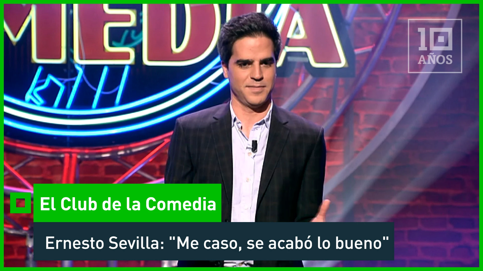 Ernesto Sevilla habla en el Club de la Comedia sobre bodas, su miedo al compromiso, suegros y amistades verdaderas.