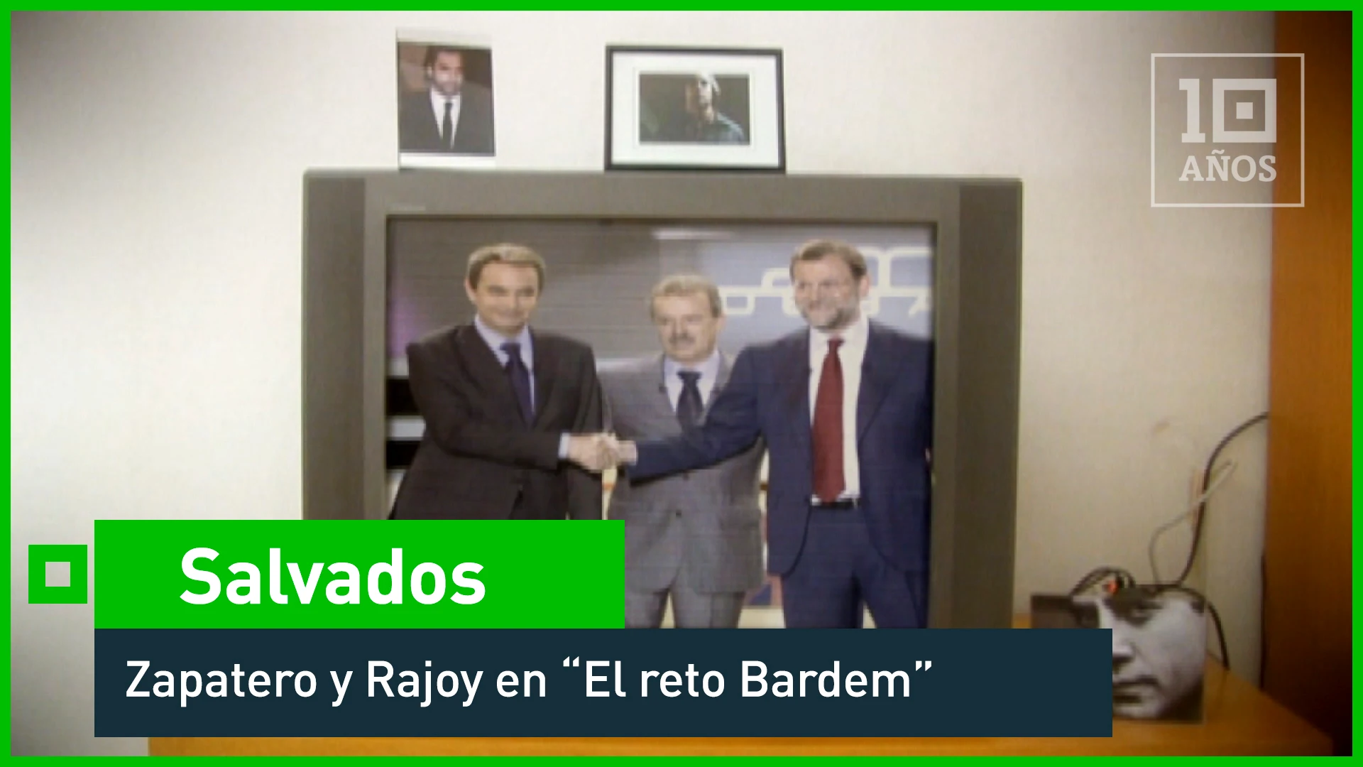 Évole propone a Rajoy y Zapatero un reto: El que nombre primero a Javier Bardem se llevará su voto. Llega el debate decisivo y Évole se planta en su salón para ver quién es el ganador. Justo cuando ya había perdido toda esperanza, Zapatero comienza a hablar del IVA cultural y con ello del esperado y galardonado actor, Javier Bardem. ¡Por fin un ganador!