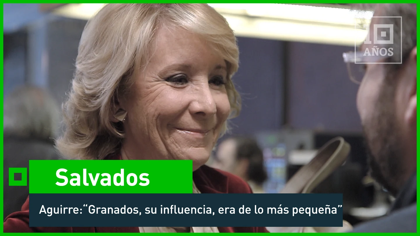 2015. Jordi Évole entrevista a Esperanza Aguirre en la sede del PP La presidenta del PP madrileño le explica al líder de 'Salvados' el 'malentendido' sobre su crítica a laSexta, cadena que según Esperanza Aguirre es "el programa de Aló Pablo". Y es que la popular también quiere un programa en el grupo Atresmedia, programa que le ofrece en ese mismo instante Jordi Évole, que se ha visto horas y horas Telemadrid para que todo esté a su gusto.