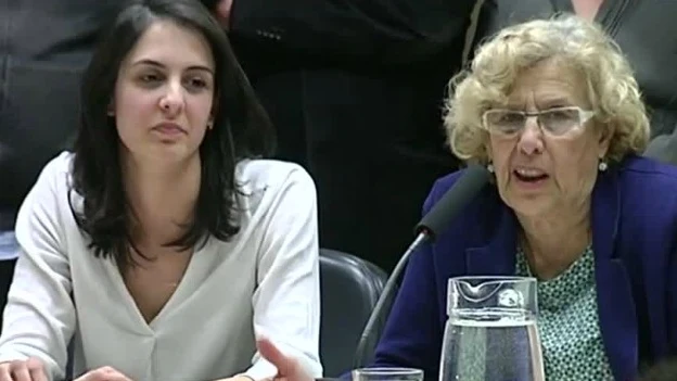 Rita Maestre junto a Manuela Carmena