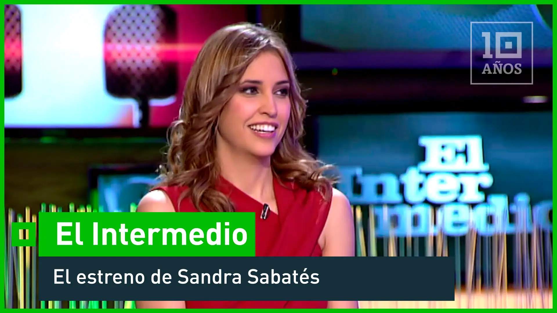 2012. Wyoming da la bienvenida a Sandra Sabatés - El Intemedio - laSexta 15º aniversario