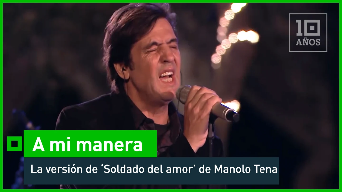 2016. Manolo Tena y su tema de 'olé,olé' El artista Manolo Tena interpreta en A mi manera el tema 'Soldados del amor' del grupo Olé Olé al que perteneció Marta Sánchez en los 80, y principios de los 90. Uno de los primeros éxitos de la cantante, que dedicaron a los soldados de la Guerra del Golfo y que Tena versiona con su voz y su toque personal.
