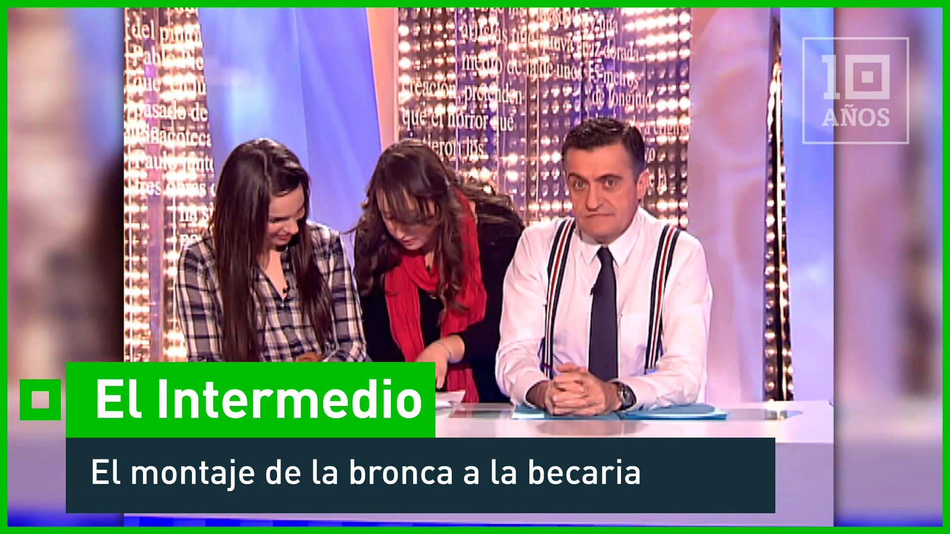 El Intermedio 2009. Wyoming y la becaria - laSexta 15º aniversario