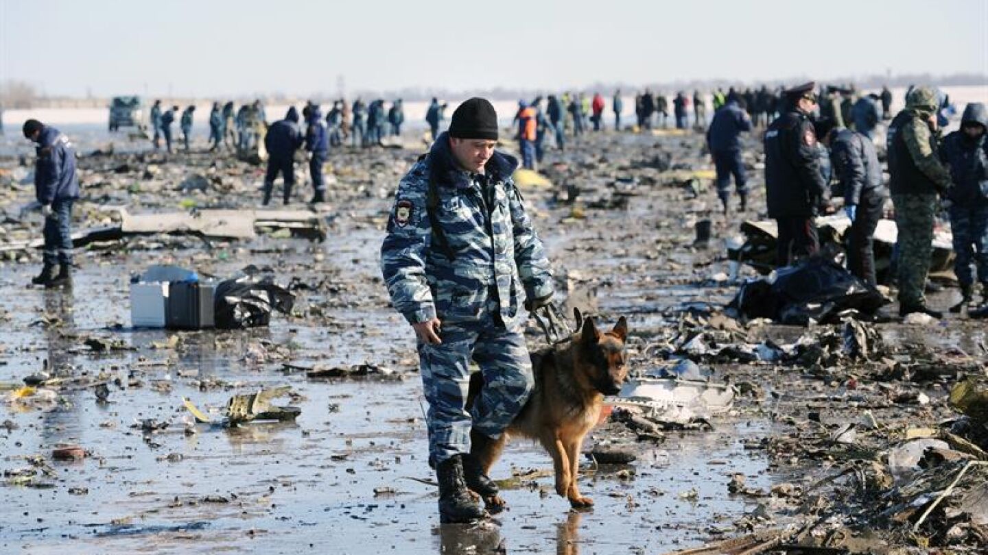 Restos del avi&oacute;n siniestrado en Rusia