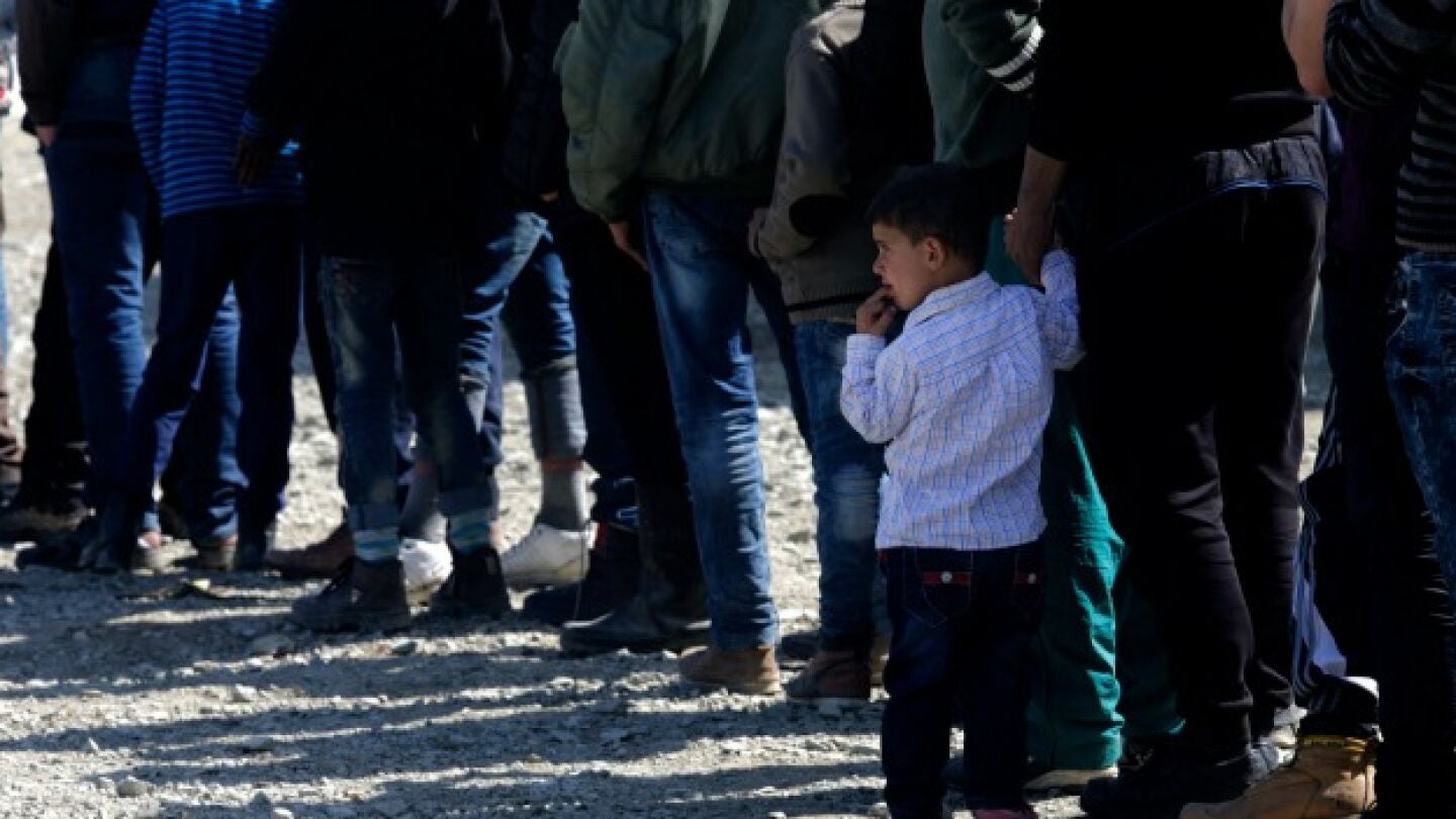 Refugiados en Idomeni