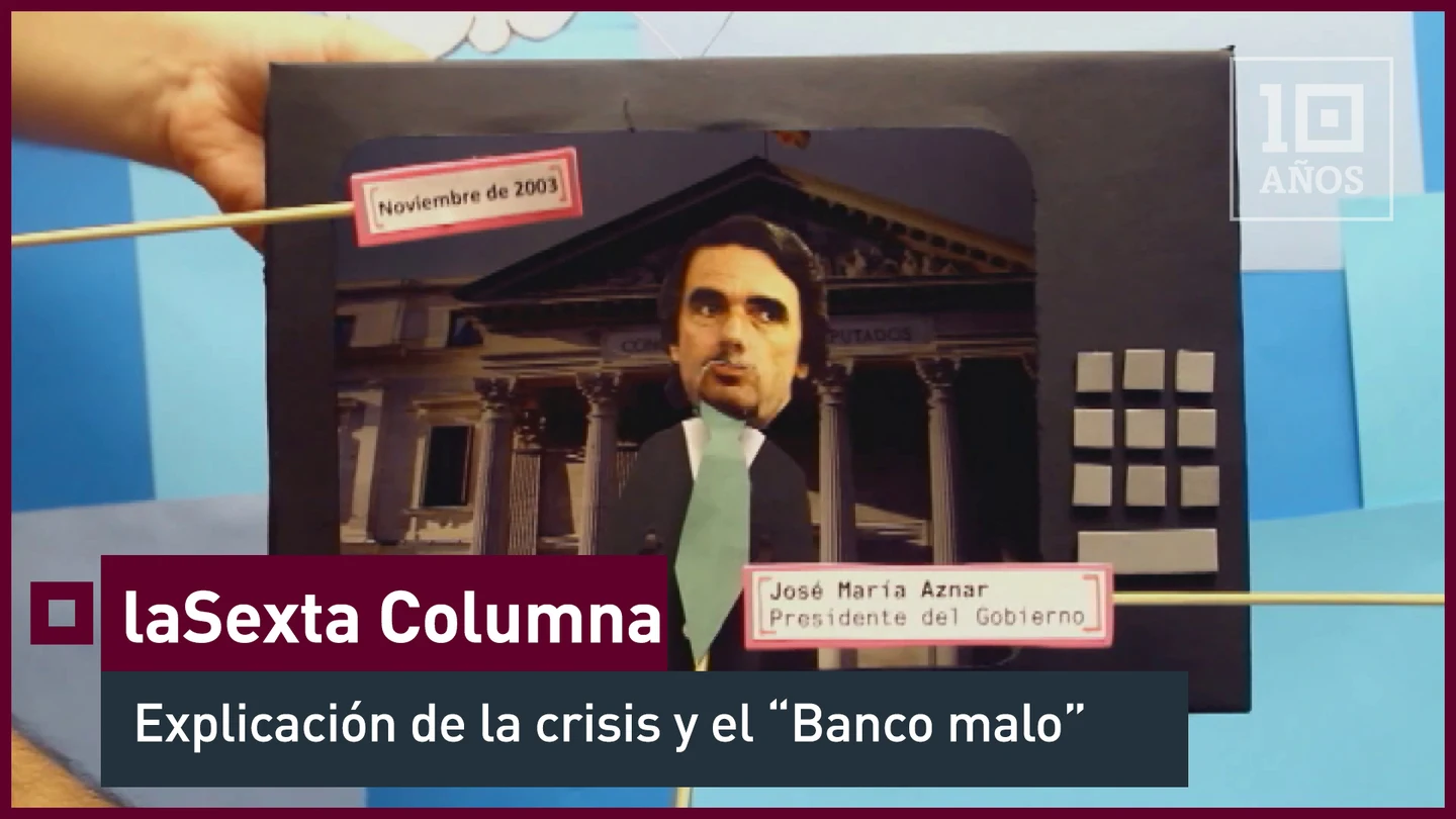 2013. El ‘ascensor’ de España que se desploma hasta el sótano del Banco Malo Mientras las economías mundiales suben a pie, escalón por escalón, la nuestra coge un ascensor en el que políticos, promotores y bancos se hartan de pulsar el botón de subida. Un día el ascensor, en lugar de seguir subiendo, cae al vacío y allí está el Banco Malo. ¿Quién se come ahora el marrón que han creado los que iban en ese ascensor? Efectivamente, los únicos que no estaban dentro, los ciudadanos.