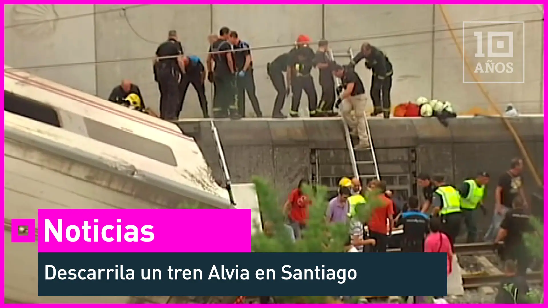 Accidente de tren Alvia en Santiago