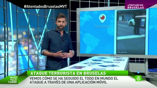 Los atentados de Bruselas, a trav&eacute;s de Periscope