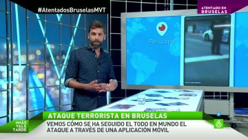 Los atentados de Bruselas, a través de Periscope
