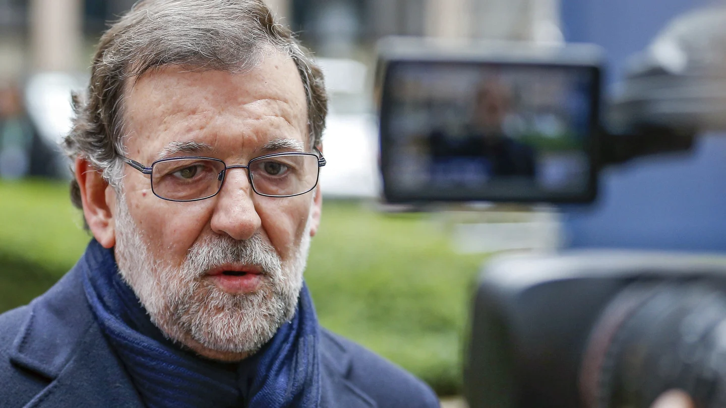 Mariano Rajoy dando declaraciones Mariano Rajoy dando declaraciones