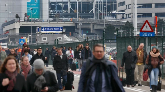 Aeropuerto de Bruselas tras el atentado Aeropuerto de Bruselas tras el atentado
