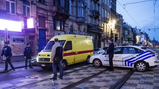 La policía belga vigila las calles La policía belga vigila las calles