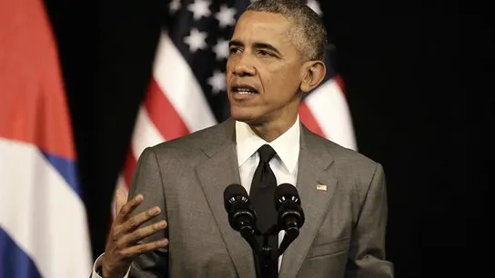 Obama hablando ante el pueblo cubano Obama hablando ante el pueblo cubano