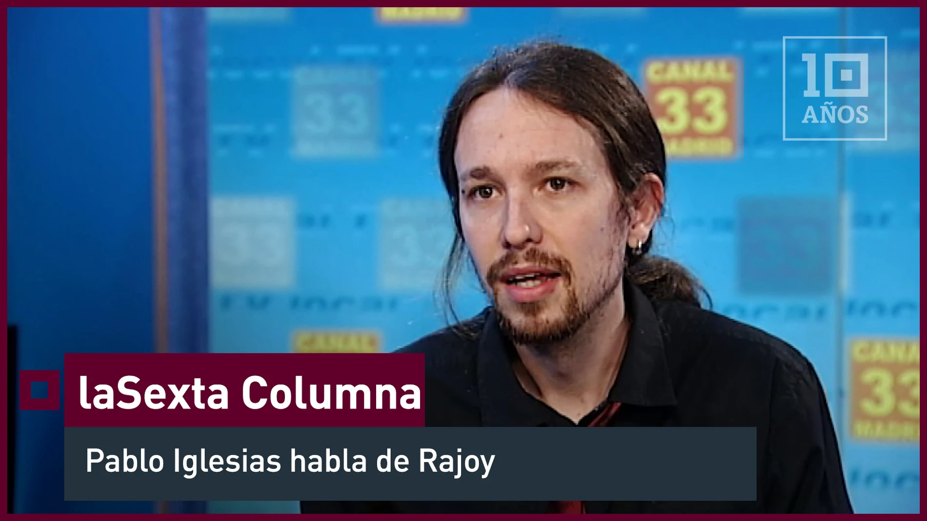 2012. El entonces presentador de "La Tuerka", Pablo Iglesias, valora a Rajoy