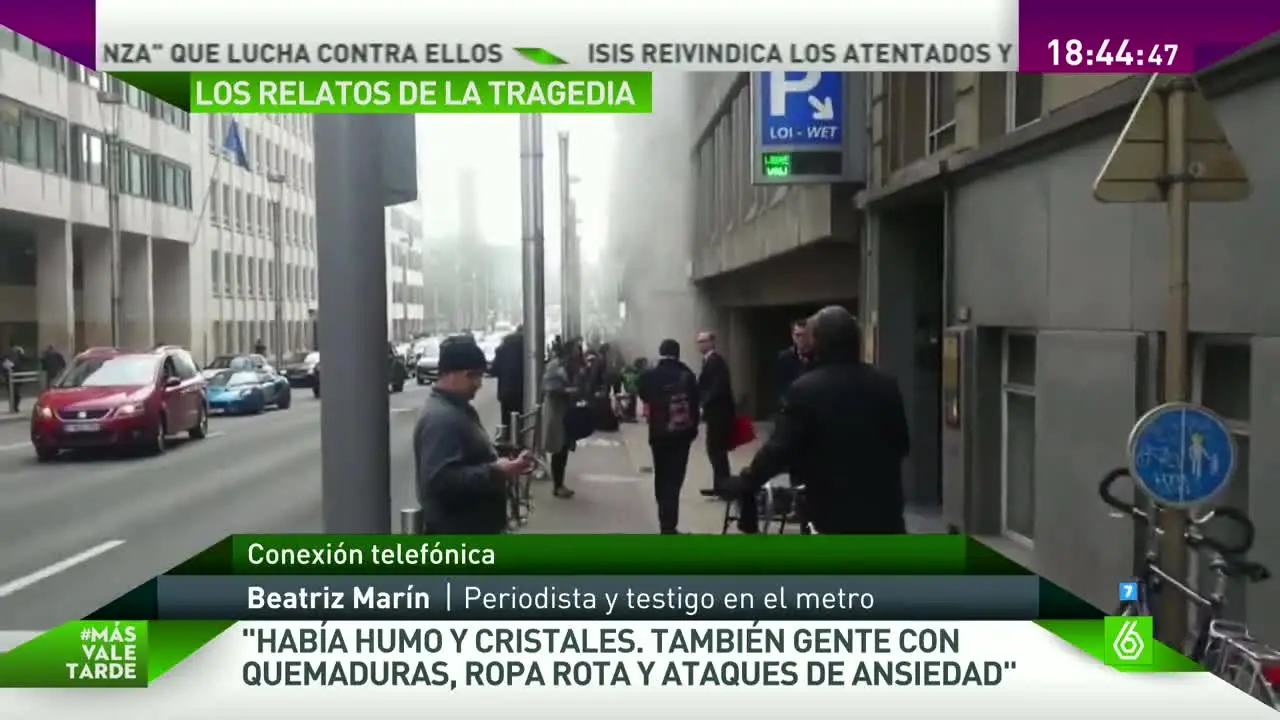 Testigo del atentado en el metro de Bruselas Testigo del atentado en el metro de Bruselas