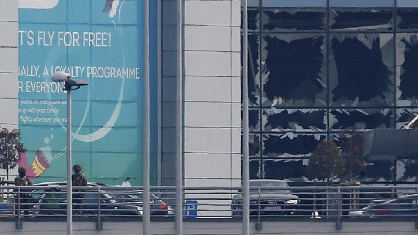 Vista de la fachada del aerepouerto de Zaventem