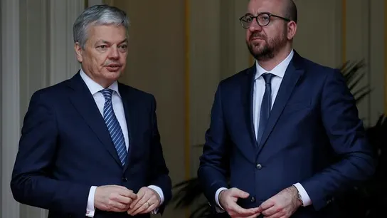 El primer ministro belga, Charles Michel, y el ministro belga de Exteriores El primer ministro belga, Charles Michel, y el ministro belga de Exteriores