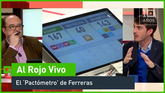 El 'Pactómetro' de Ferreras Al rojo vivo