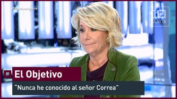 Esperanza Aguirre Nunca he conocido al señor Correa