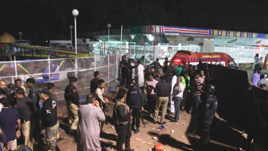 Lugar del ataque terrorista en Pakist&aacute;n
