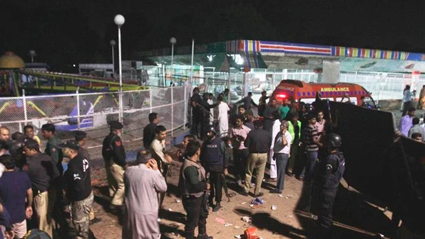 Lugar del ataque terrorista en Pakistán