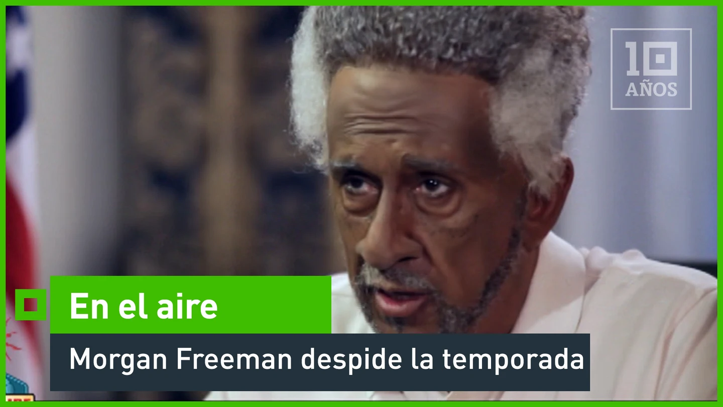 Morgan Freeman despide la temporada En el aire